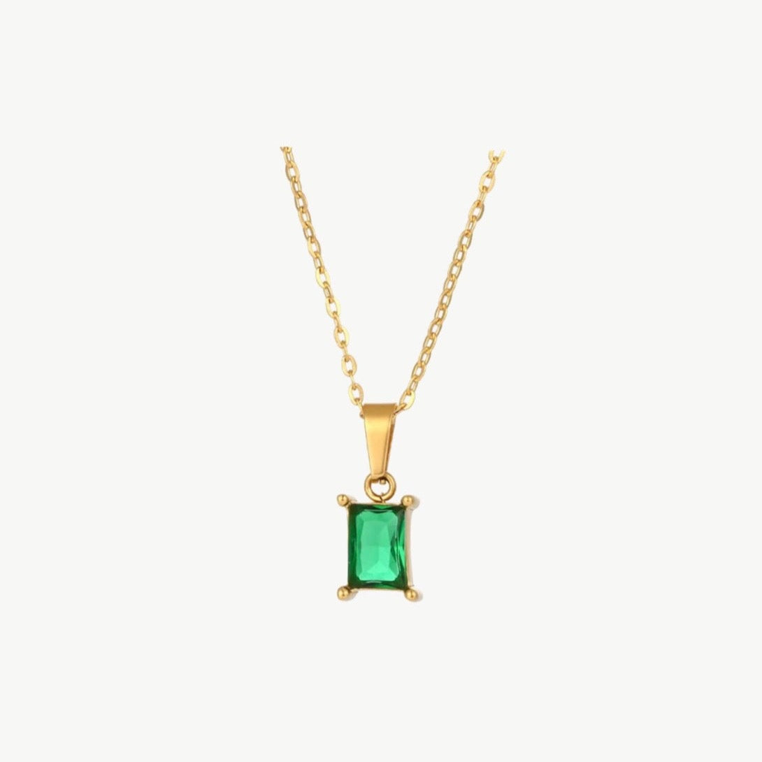 Emerald Milan Pendant Necklace