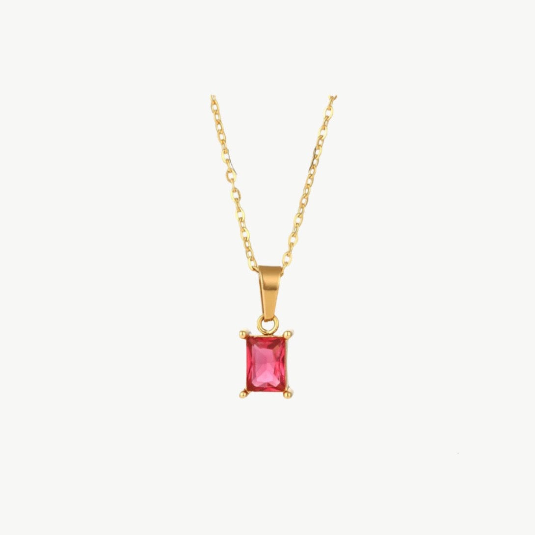 Red Milan Pendant Necklace