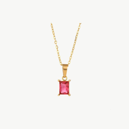 Red Milan Pendant Necklace