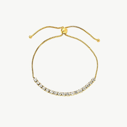 Radiant Gold Tennis Bracelet