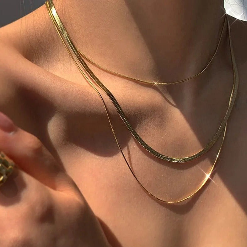 Siene Layered Gold Necklace