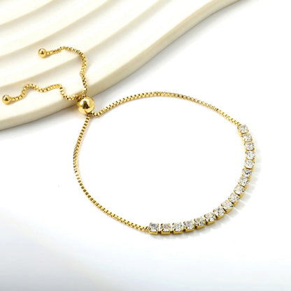 Radiant Gold Tennis Bracelet