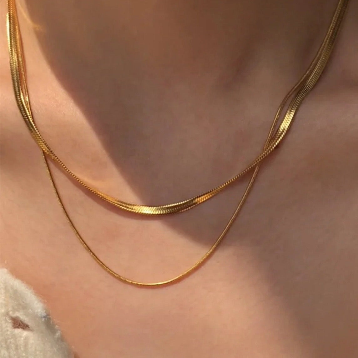 Siene Layered Gold Necklace