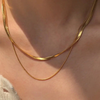 Siene Layered Gold Necklace