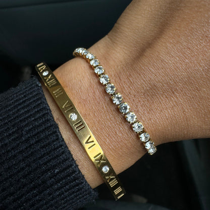 Radiant Gold Tennis Bracelet