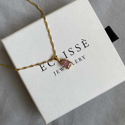 Valentine Pink Pendant Necklace