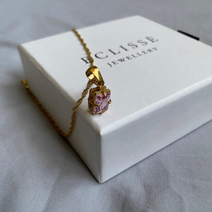 Valentine Pink Pendant Necklace