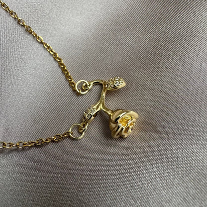 Rose 18k Gold Necklace