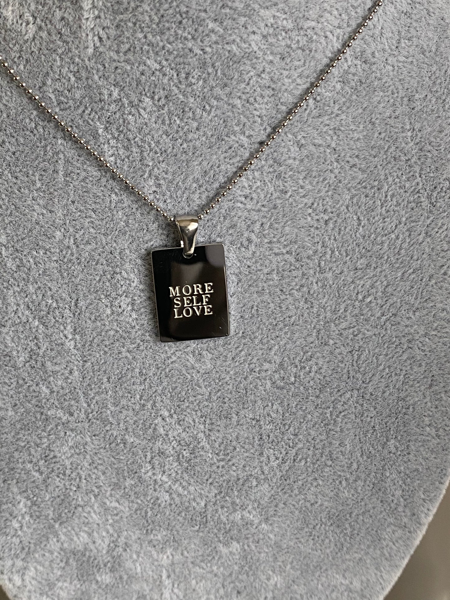 More Self Love Silver Necklace