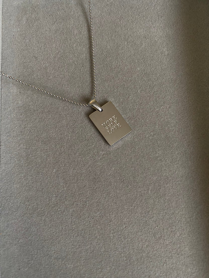 More Self Love Silver Necklace